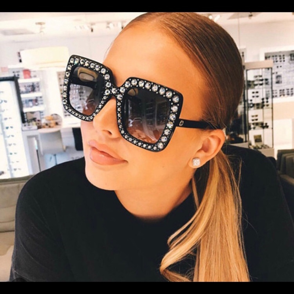 Oversized bling sunglasses